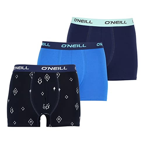 O'Neill | Herren Boxershorts | 3er Set | Season (as3, Alpha, l, Regular, Regular, Ikat - Marine/Princes Blue/Marine) von O'Neill