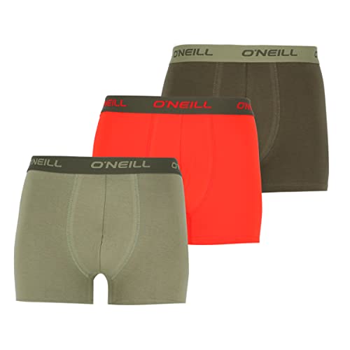 O'Neill | Herren Boxershorts | 3er Set | Season (as3, Alpha, l, Regular, Regular, Lichen Green/Red/Forest) von O'Neill