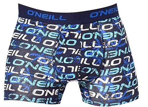 O'Neill | Herren Boxershorts | 3er Set | Season (as3, Alpha, m, Regular, Regular, Logo Allover - Multi Logo/Mid Grey/Princes Blue), Silber von O'Neill