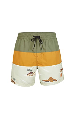 O'NEILL Herren Cali Block 15" Swim Shorts Badehose, 37515 Beige Lost Island, S/M von O'Neill