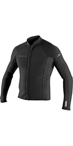 O'Neill Herren Reactor-2 1.5mm Front Zip Jacket Neoprenanzug, Schwarz, 3XL von O'Neill