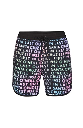 O'NEILL Herren Scallop 16" Swim Shorts Badehose, 39035 Black Neon Lights, L/XL von O'Neill