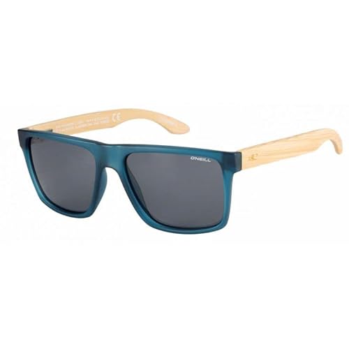 O'Neill Men's Polarized Sunglasses - Matte dark blue / Bamboo / Solid brown Lens - ONHARWOOD2.0-105P size 57-17-142 mm… von O'Neill