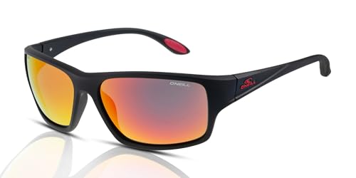 O'Neill ONS-9023 2.0 Herren Sonnenbrille 104P Matt Schwarz/Rot, Schwarz von O'Neill