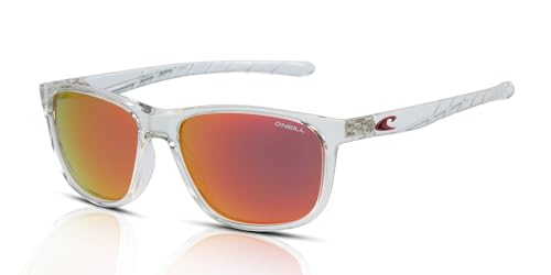 O'Neill ONS-9025 2.0 Herren Sonnenbrille 113P Gloss Crystal/Red/Red Mirror, Rot/Rot verspiegelt von O'Neill
