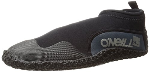 O'Neill Wetsuits Herren Reactor 2mm Reef Booties Neoprenanzug-Zubehör, Schwarz/Coal von O'Neill Wetsuits