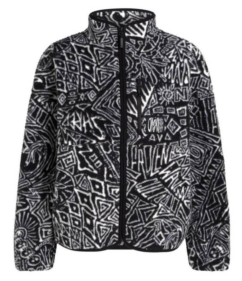 O'Neill Skijacke SURF HEROES HIGH PILE FLEECE White/Black Sketcheritage von O'Neill