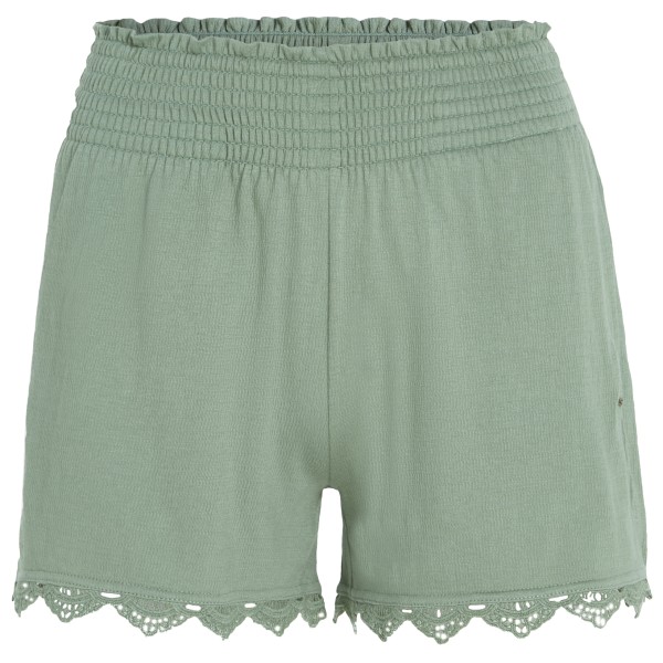 O'Neill - Women's Essentials Ava Smocked Shorts - Shorts Gr S grün/türkis von O'Neill