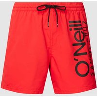 ONeill Badehose mit Label-Print Modell 'Original Cali' in Rot, Größe M von O'Neill