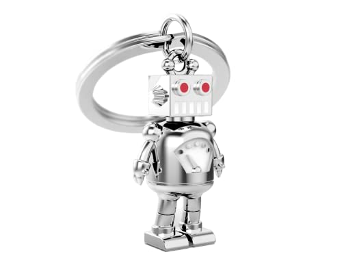 METALMORPHOSE – Schlüsselanhänger Roboter – Futuristisches & Original – Geschenk für Herren, Damen & Kinder – MTM156-01 von O meta[l]morphose