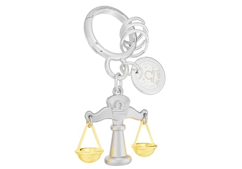 METALMORPHOSE - Schlüsselanhänger Charms Sternzeichen Waage - Sternbild Waage - Geschenk für Männer, Frauen und Kinder von O meta[l]morphose