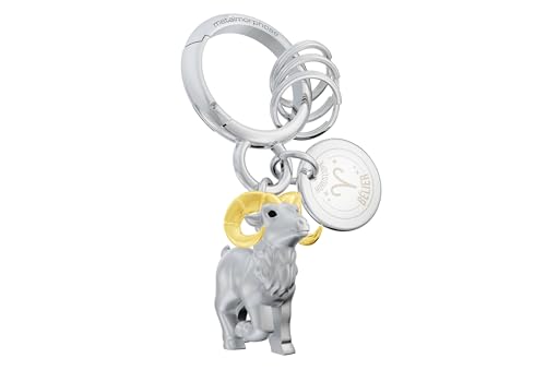 METALMORPHOSE - Schlüsselanhänger Charms Sternzeichen Widder - Sternbild Widder - Geschenk für Männer, Frauen und Kinder von O meta[l]morphose