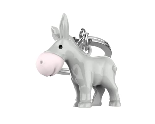 O meta[l]morphose METALMORPHOSE MTM132-01 Esel-Schlüsselanhänger, Einheitsgröße, Grau, grau, one Size, Modern von O meta[l]morphose