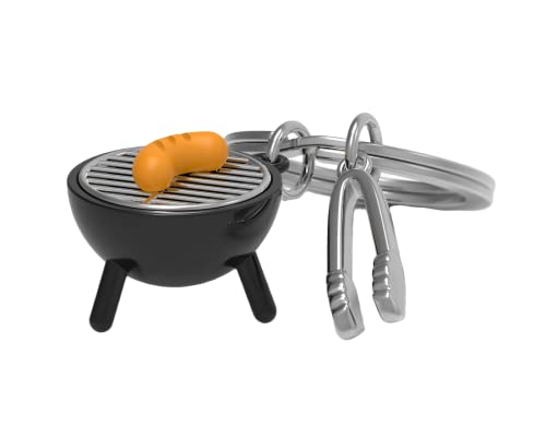 O meta[l]morphose Metalorphose Schlüsselanhänger Grill MTM142-01, Schwarz, one size von O meta[l]morphose