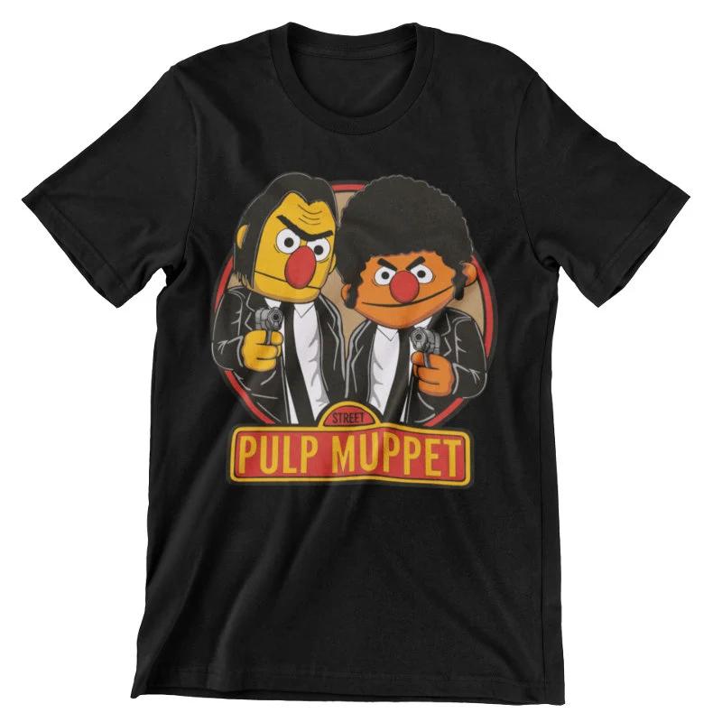 Pulp Muppet Sesame Fiction Bert Fun Ernie Shirt #f36 von O2bShirtShop