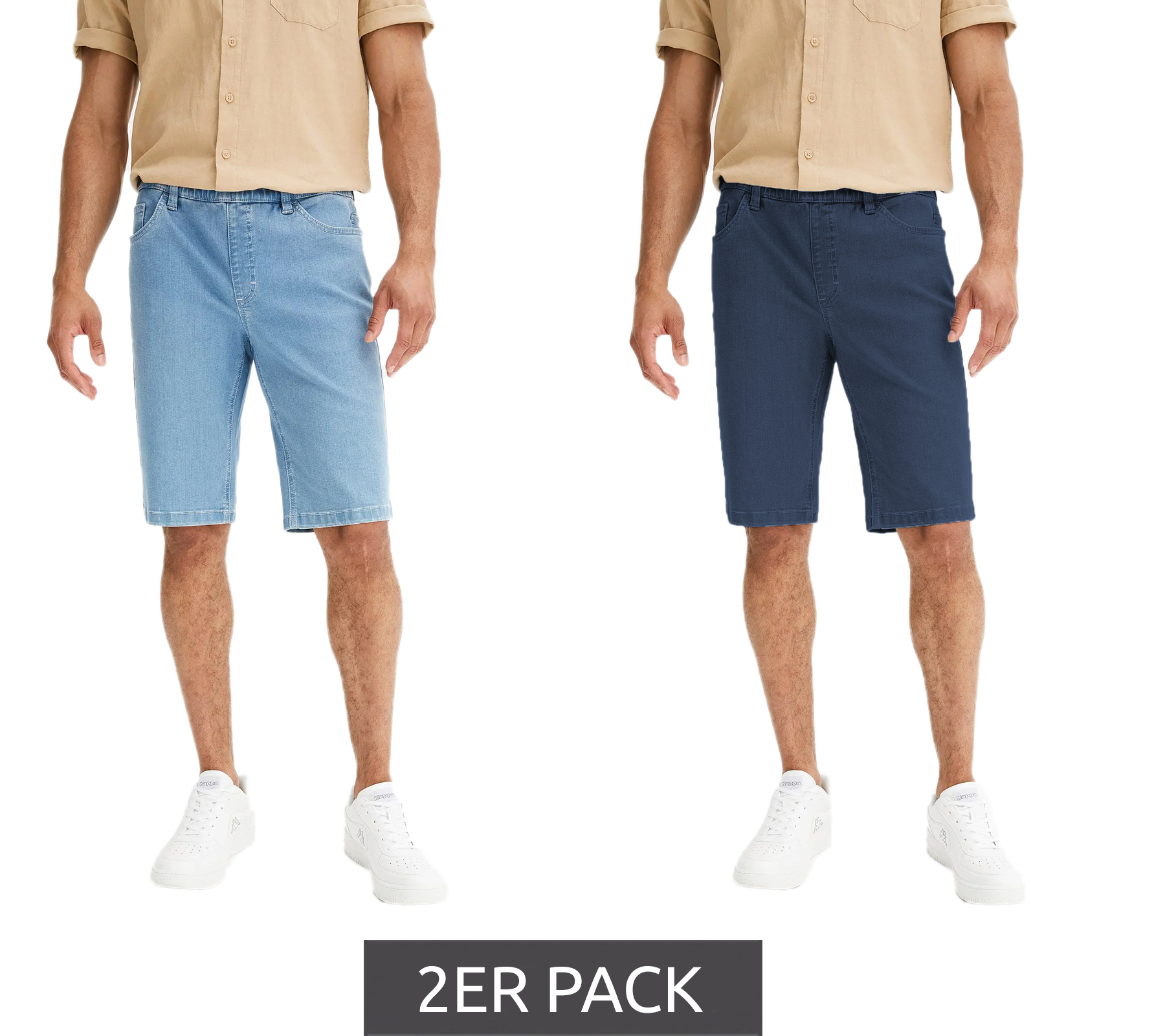 2er Pack Herren Shorts kurze Denim-Hose im 5-Pocket Style Jeans-Hose Regular-Fit 941019 Blau/Dunkelblau 2er Pack Herren Shorts kurze Denim-Hose im 5-Pocket Style Jeans-Hose Regular-Fit 941019 Blau/Dunkelblau von O46bpx