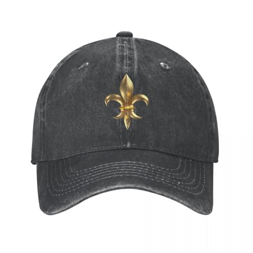 2022 Sommer Herbst Männer Frauen Fleur De Lis Lilie Gold Baseball Kappe Blume Hip Hop Sonnenhut Sport Gewaschen Baumwolle Casquette 2022 Sommer Herbst Männer Frauen Fleur De Lis Lilie Gold Baseball Kappe Blume Hip Hop Sonnenhut Sport Gewaschen Baumwolle Casquette von OAAJKOAM