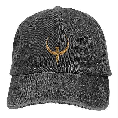 OAAJKOAM Gewaschene Herren Baseballkappe Quake Bronze Trucker Snapback Caps Dad Hat Golfhüte von OAAJKOAM