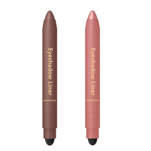 2Pcs Shadow Liner 2 in 1 Eyeliner Eyeshadow, 2-in-1 Liner and Shadow, Waterproof Eye Shadow Pen, Smooth and Easy to Color (2Pcs B) von OADAA