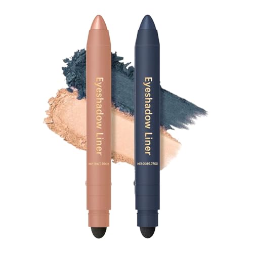 2Pcs Shadow Liner 2 in 1 Eyeliner Eyeshadow, 2-in-1 Liner and Shadow, Waterproof Eye Shadow Pen, Smooth and Easy to Color (2Pcs D) von OADAA