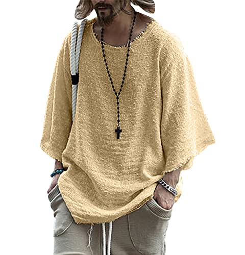 Coole T-Shirts Herren Sommer Männer T-Shirt Langarm-T-Shirt Schlichte Bluse Elegantes Herrenhemd Plus Größenbluse Mode-T-Shirt Rock-T-Shirts Herren-Arbeits-T-Shirt Oversize-T-Shirt Gelb 3XL Coole T-Shirts Herren Sommer Männer T-Shirt Langarm-T-Shirt Schlichte Bluse Elegantes Herrenhemd Plus Größenbluse Mode-T-Shirt Rock-T-Shirts Herren-Arbeits-T-Shirt Oversize-T-Shirt Gelb 3XL von OADOBKICE