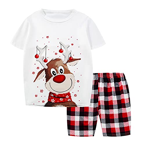 Family Matching Pyjamas Christmas Pyjamas Christmas Family Pjs Weihnachts Pyjamas Für Damen Mann Kinder Baby Christmas Festival Pjs Pyjama Familien Weihnachts Pyjamas Fawn Shorts Herren Men_M von OADOBKICE