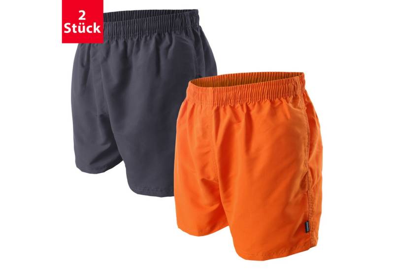 OAHOO Badehose Herren Badeshorts (2 Stück) mit Mesh-Futter und Taschen von OAHOO