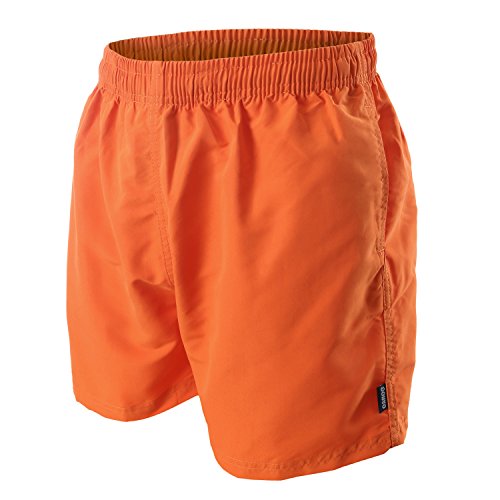 OAHOO Herren Badeshorts (1 Stück) Badehose mit Mesh-Futter und Taschen - Orange 3XL von OAHOO