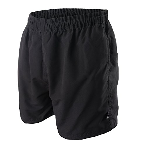 OAHOO Herren Badeshorts (1 Stück) Badehose mit Mesh-Futter und Taschen - Schwarz XXL von OAHOO