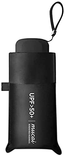 OAICIA Regenschirm Sturmfest Klein Taschenschirm Windfest UV Schutz Ultraleicht Regenschirm Faltbar Robust Mini Umbrella für Herren,Kinder,Damen - Schwarz von OAICIA
