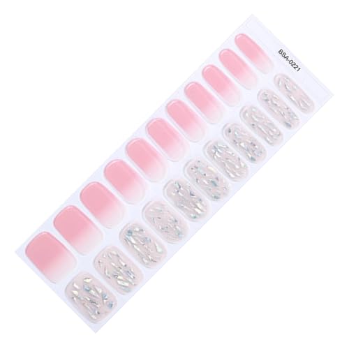 22pcs Gelnägel Aufkleber Ohne Lampe Benötigte Vollbezüge Snails Gel Wraps Schnellnägele Anwendung Für Jeden Anlass von OAJABBGE
