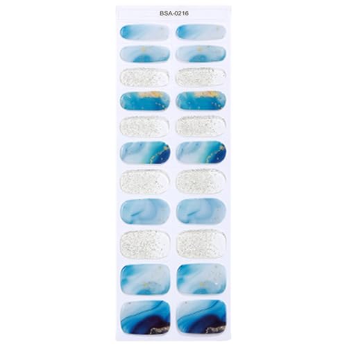 22pcs Gelnägel Aufkleber Ohne Lampe Benötigte Vollbezüge Snails Gel Wraps Schnellnägele Anwendung Für Jeden Anlass von OAJABBGE