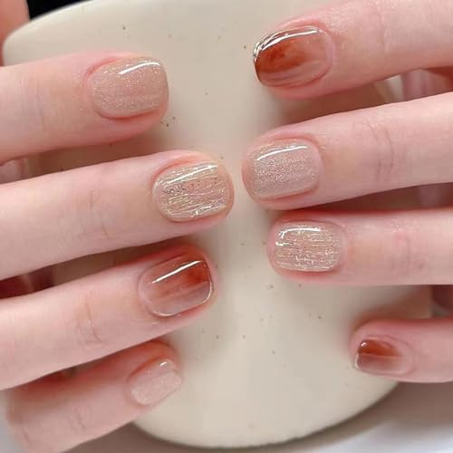 24pcs/Box Stilvoller Und Langlebiger Schmetterlingsschuhen Tragbarer Presse Auf Falschen Nägel Tipps Für Frauen Mädchen von OAJABBGE