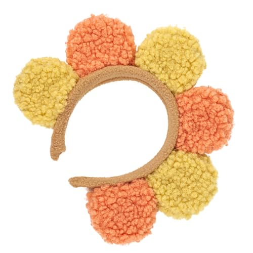 Bunte Sonnenblumen Stirnbänder Plüschblume Haarband Modische Kopfbedeckung Für Partys Und Tägliche Verschleiß von OAJABBGE