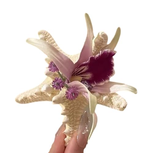 Delicate Star Fish Hair Barrette Side Haarthip Zum Verbot Von Frauen Lässige Oder Formelle Frisuren von OAJABBGE