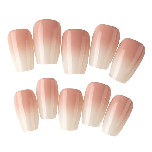 Drücken Auf Nägel Voll Long Sarg Gefälschte Nägel Französische Falsche Nagel Für Frauen Mädchen Nägel Kunst Dekoration von OAJABBGE