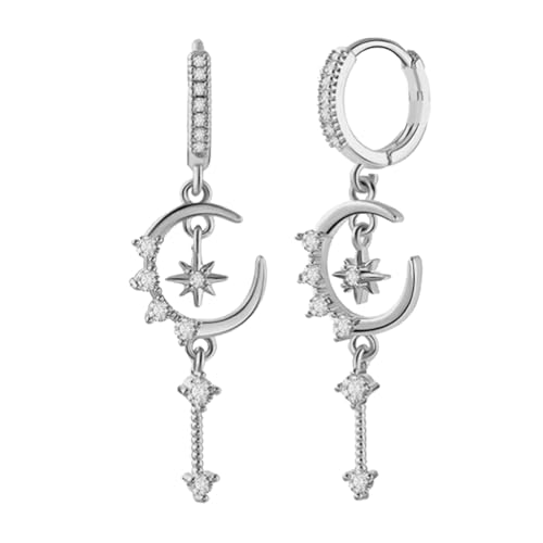 Elegante Star Blumenohrohrschstene Mit Winzigen Asphaltierten Zirkonsteinen In Robustem Kupfer Für Tägliche Wear Mode Ohrringe Kupfer von OAJABBGE