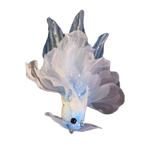 Eleganter Fisch Glitzer Stilvoller Form Haarnadel Balletcore Haarclip Flat Clip Balletcore Retro Haarnadel von OAJABBGE