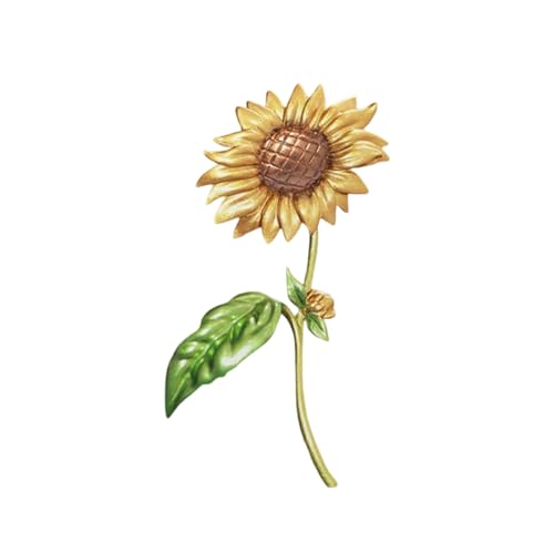 Handwerkswerte Sunflowers Brosche Detaillierte Blütenblätter Leichtmetall Mode Accessoire Für Hüte Taschen Und Outfit von OAJABBGE