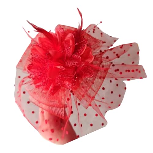 Hoher Schädelspitze Bowtie Stirnband Französische Pailletten Halbhut Haarhoop Weibliche Teaparty Haare Bedecken Formelle Haardekoration von OAJABBGE