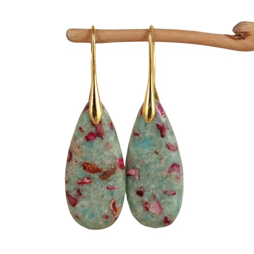 Kontrast Tränen Aus Stein Ohrringen Leichtes Kupferlegierungs Raffinierende Design Für Empfindliche Haut Und Verschleißkomfort Stilvolle Tropfen Ohrringe von OAJABBGE