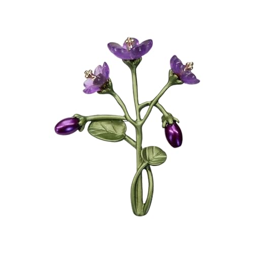 Metal Brosch Pflanze Kleidung Schmuck Schmuck Accessoire Legierung Textur Angemessene Hemden Und Rucksack Deokrating Vintage Plant Brosche von OAJABBGE