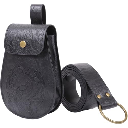 Mittelalterliche Thematische Taschengürtelbeutel 2 Stück Taillengürtel Tragen Resistente Taschen Für Outdoor Abenteuer Reisebeutel von OAJABBGE