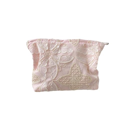 OAJABBGE Mode Butterfly Make Up Beutel Aufbewahrung Kompakter Reisen Toilettenbeutel Easy Grab Hülle Geräumige Innenraum Für Frauen Tragbare Quadratische Geldbörse von OAJABBGE