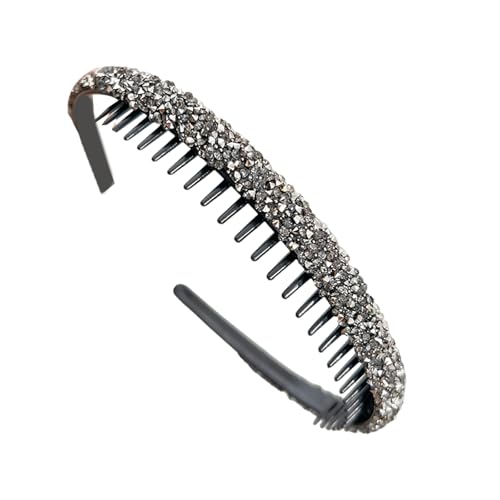 Mode Rassonstones Haarbandzähne Kamm Glängendes Haarbandgesicht Waschen Haarhoop Für Frauen Tägliche Hautpflege Und Make Up Requisiten von OAJABBGE