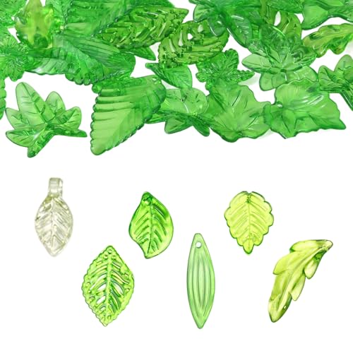 Nature Inspirierte Grüne Blattohrschmuck Atmungsaktive Acrylmaterial von OAJABBGE