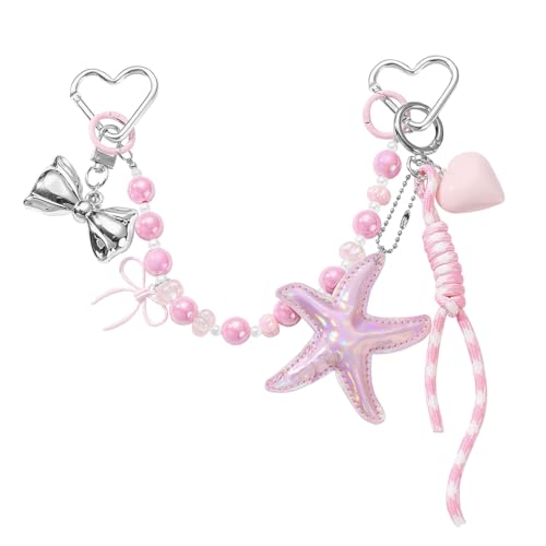 OAJABBGE 1. Vintage Crystal Perlen Legierung Blütenschlüsselkäse Elegante Geldbörse Anhänger Juwely Frauen Mädchen Taschen Rucksäcke Nette Pu Leder Spitzen Schlüsselbund Accessoire von OAJABBGE