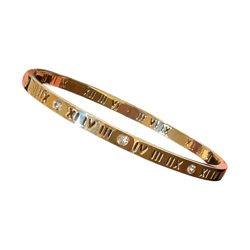 OAJABBGE Diamonds Manschettenstahl Legierung Schmuck Sichere Schließmechanismus Modische Unisex Accessoire Alltags Verschleiß Armband OAJABBGE Diamonds Manschettenstahl Legierung Schmuck Sichere Schließmechanismus Modische Unisex Accessoire Alltags Verschleiß Armband von OAJABBGE