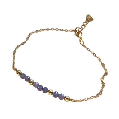 OAJABBGE Einstellbar 17+5 Cm Kristall Geburtssteine ​​Armband Mit 12 Monatlichen Edelsteinen Facetten Naturstein Handgelenk Kette Schmuck Leichtes Kristallperlenarmband von OAJABBGE