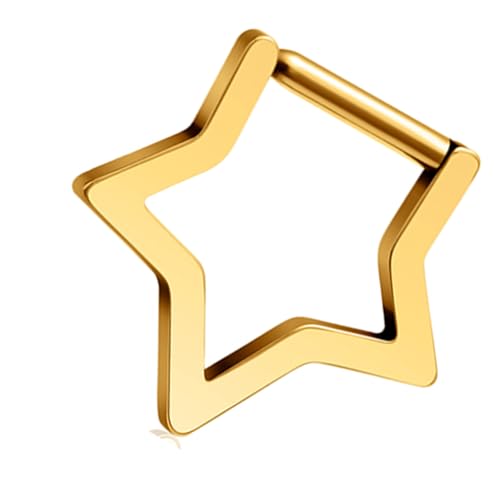 OAJABBGE Elegante Star Nasenringe Für Frauen Modisches Raffiniertes Design Perfekt Für Partys Und Alltagsabschlüsse von OAJABBGE